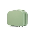 Mint green hard shell 14-inch mini suitcase with matte finish and dual zipper closure - 14" / Matcha Green