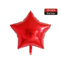 Vibrant 18 inch red star shaped foil balloon for wedding and birthday party decor - 18-inch Star Red