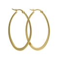 Japanese Harajuku style minimalist gold hollow heart hoop earrings for women - Gold Large Round