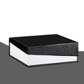 Klappdeckelbox / 8.5*8.5*3.5cm / Schwarz und Weiß
