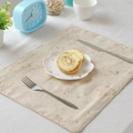 French country style floral cotton linen placemat on a styled dining table setting - Fresh Flower