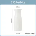 Vase à fleurs blanc moderne en plastique avec texture ondulée et dimensions - 3503 Forme d'Arbre / Blanc