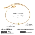 Gold Light Green Triangle Gemstone Bracelet (JDB0212019-8)
