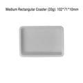 Rectangular medium silicone mold for coasters and resin casting 102x71x10mm 33g - J-205 Rectangle 102*71mm