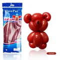 100er Pack matte granatrote Modellierluftballons für DIY-Figuren und Partydekorationen - 100 Stk/Packung / Matt Granatrot
