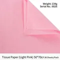 Light pink acid-free tissue paper for floral gift wrapping, 50x70cm sheets set - 50*70cm (38 Sheets/Pack) / Light Pink