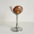 Creative snail shell aromatherapy dish with silver metal stand for home decor - Metal Silver Bread Snail Wine Glass