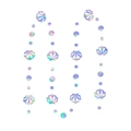 Ghirlanda iridescente con conchiglie di sirena e pendenti riflettenti per decorazione - Conchiglia e Cerchio 4m