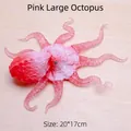 Pink soft octopus sensory toy with realistic texture, stress relief model 20x17cm - Pink Simulation Octopus / OPP Bag/Large Size