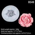 Silikonform für Jasminblüten Kerzen und Seifen mit rosa Bastel-Blumenmuster - B548
