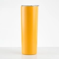 Gobelet isotherme jaune 20oz avec couvercle transparent pour boisson chaude ou froide - 20oz / Jaune