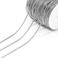 DIY silver stainless steel snake bone chain on a spool for handmade jewelry making - 2mm Diameter / Silver