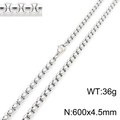Silver 4.5mm x 600mm (KN230426-Z)