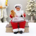 31cm Sitting Christmas Chef Santa Figure with Merry Christmas Apron and Kitchen Tools - Santa Claus Chef/Sitting/31cm