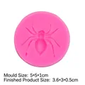 Spinnen Silikonform in Rosa für Fondant und Ton Handwerk Abmessungen 5x5x1cm - 2# Spinne / Rosa