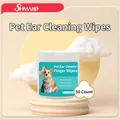 50-count cat and dog ear cleaning finger wipes in a white jar for gentle pet grooming - Pet Ear Wipes (50 Pcs)