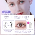 Magnetische Camellia-Wimpern EM01 mit Applikator und detaillierten Spezifikationen - EM01 Camellia Blossom Stil (Mit weißem Clip)