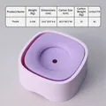 Violetter auslaufsicherer Wassernapf für Haustiere mit weißer Basis und Schwimmscheibe - Basis-Schwimmschale / Lila