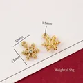Golden snowflake alloy charms for DIY jewelry making, 10x13mm size, weight 0.53g - 41# Gold Small Snowflake with White Rhinestone