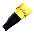 Breathable softball pattern elastic sports headband in black and yellow color block - 4# Softball Yellow+Black