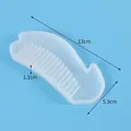 Translucent silicone comb mold for DIY epoxy resin craft with 13cm size markings - No. 1 Comb