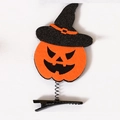 Fermaglio per capelli Halloween con zucca e cappello da strega per la festa - Stile C (Cappello da Strega Zucca)