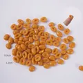 Bastelanhänger aus Kunstharz in Kaffeebohnenform, Karamell-Orange, 1,2x0,9 cm für DIY - 500g Beutel / Orange Kaffeebohnen (500g)