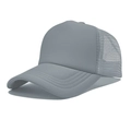 Classic grey mesh trucker hat with breathable polyester back for summer sun protection - One Size(56-58cm) / Regular Grey Mesh Hat