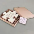 Personalized wooden puzzle gift in kraft box with raffle paper and gift card - 1-Every journey-White