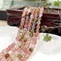 Natural Tiger Eye and colorful gemstone round beads for custom jewelry making - Watermelon Rind 51 / 6mm / Approx 63pcs