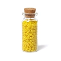 Perline di vetro gialle da 3mm per gioielli fai-da-te in bottiglia con tappo di sughero - Giallo Brillante