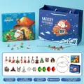 Christmas countdown jewelry blind box set with 24 festive DIY bracelet charms and beads - RC423 (Style A) Set with Gift Bag