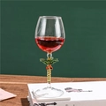 Tropical coconut tree shaped stem on a clear glass goblet for spirits and cocktails - Coconut Tree Glass/320ml