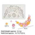 Καλούπι σιλικόνης με λουλούδια φεγγάρι για χειροτεχνίες με ρητίνη και πηλό - 3# Συστάδα Λουλουδιών Φεγγαριού (15-729) / Γκρι