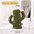 Donkergroene cactus kattenspeeltje met roze stippen en afmetingen van 23x19x10,5 cm - Donkergroen