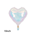 10 Inch Iridescent Heart Balloon