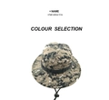 Outdoor digital camouflage boonie hat with adjustable chin strap and wide brim - One Size Adjustable / Digital Pixel Camouflage Style (5)