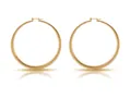 Detaillierte Größentabelle für 7cm goldene Creolen mit Gewichts- und Durchmesserangaben - Extra Großer Goldring-Stil (KE1061-2) / 18K-Gold