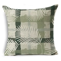 Gingham Palm Leaf