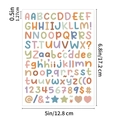 0,5-inch alfabet- en nummerstickers in pastelkleuren voor scrapbooking decoratie - Morandi Kleur