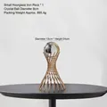 Supporto moderno in ferro dorato con sfera di cristallo 8cm per arredo lusso - Vita di Vespa - Piccolo