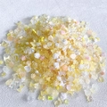 Mixed bulk resin nail charms with yellow flowers, bows, stars, and hearts for DIY crafts - Yellow Bagged
