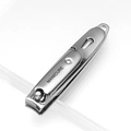 Professional silver stainless steel nail clipper with Manicure engraving on the handle - Type A (Electroplated Silver) - Flat Nail Clipper