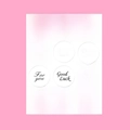 Detailed view of assorted white round thank you labels on a bright pink background - Simple Black/White Text / 12pcs