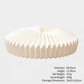 Minimalistischer weißer plissierter Weihnachtsbaumrock-Sockel mit 65 cm Durchmesser - Weiß
