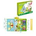 Tappeto musicale per bambini con bacchette e motivi di animali misura 80x50cm - 5929-4 Animale Verde Chiaro (Scatola)