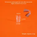 Miniature clear wine glass dollhouse model 1.1cm tall with scale comparison - 14# Miniature Flat Bottom Cup
