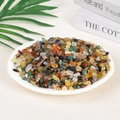 Polished colorful natural crystal stone chips in a white ceramic bowl for home decor - 100 Grams Of Colored Agate (5-7mm)