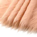 Faux fur craft fabric trim in blood tooth pink color for DIY sewing and photography decor - 5cm Width * 180cm / Champagne