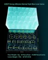 Languettes de colle adhésives Blue Lover pour ongles capsules 83x60mm variante - Bleu
